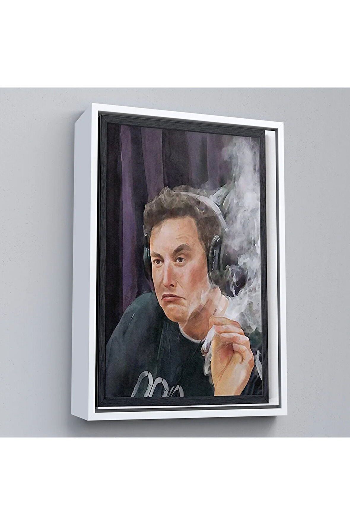 Ahşap Çerçeveli Elon Musk Tablosu-7822