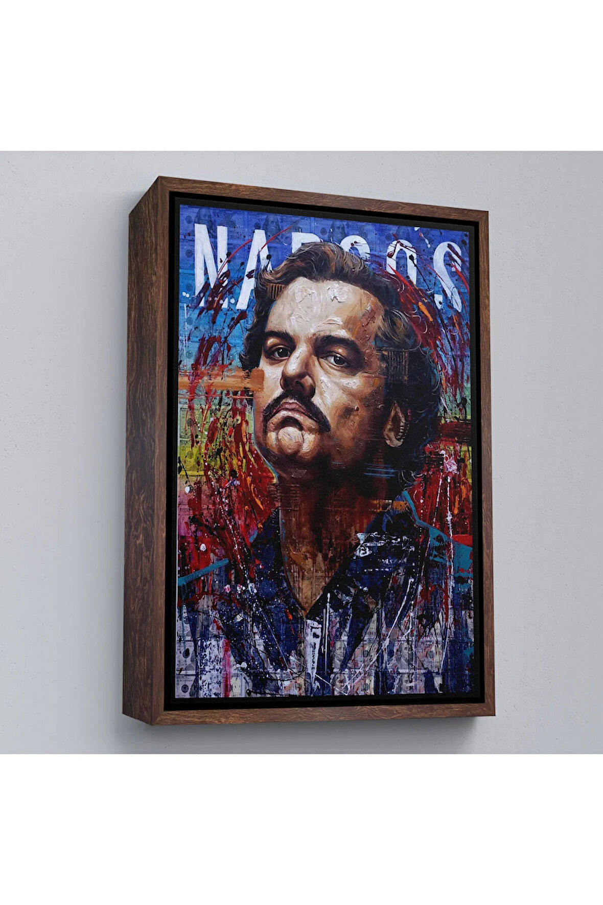 Ahşap Çerçeveli Pablo Escobar Tablosu-7862