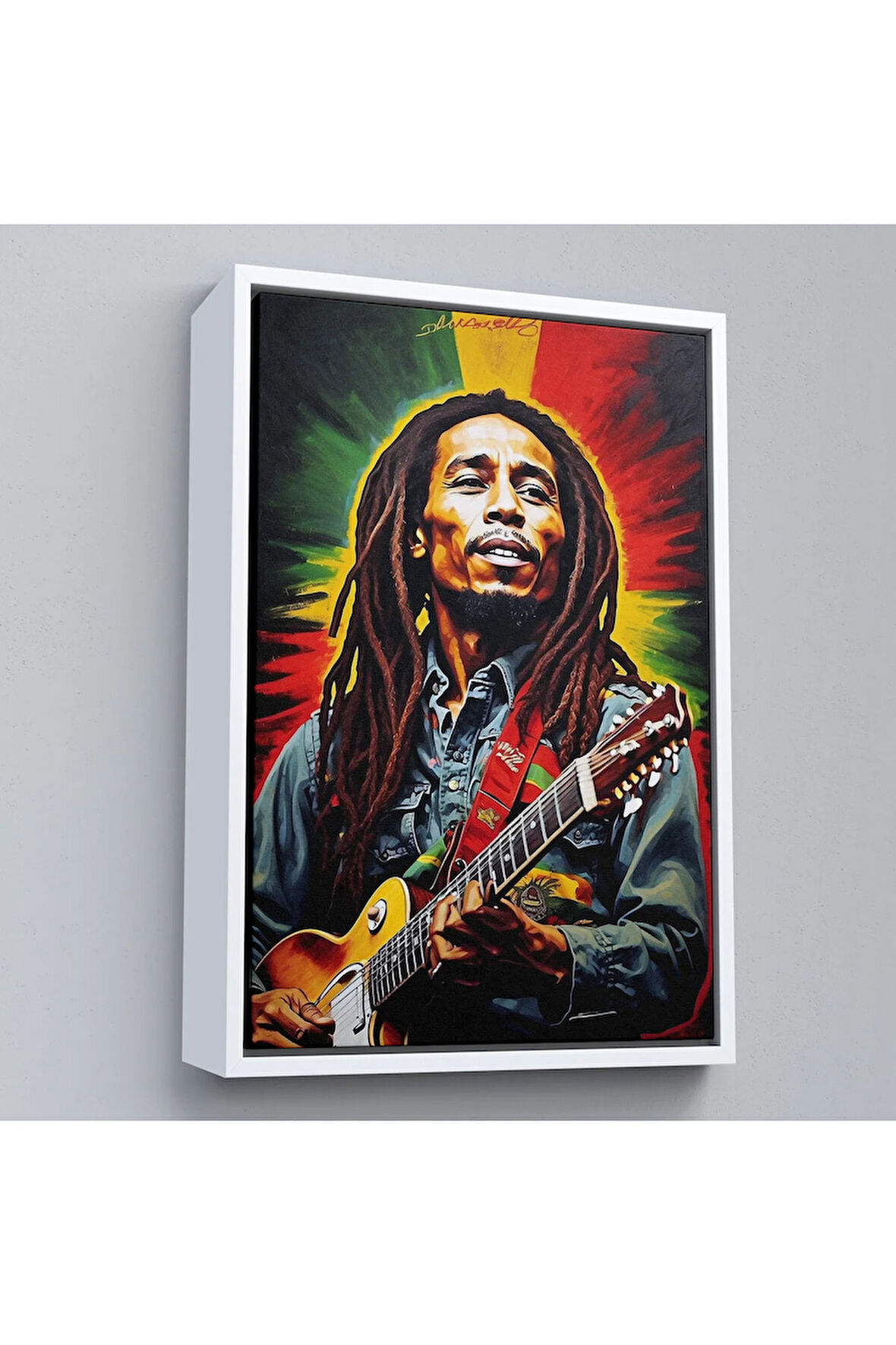 Ahşap Çerçeveli Bob Marley Tablosu-7863