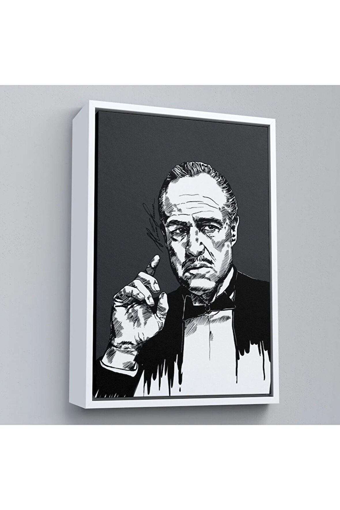 Ahşap Çerçeveli Godfather Mafya Tablo-7939