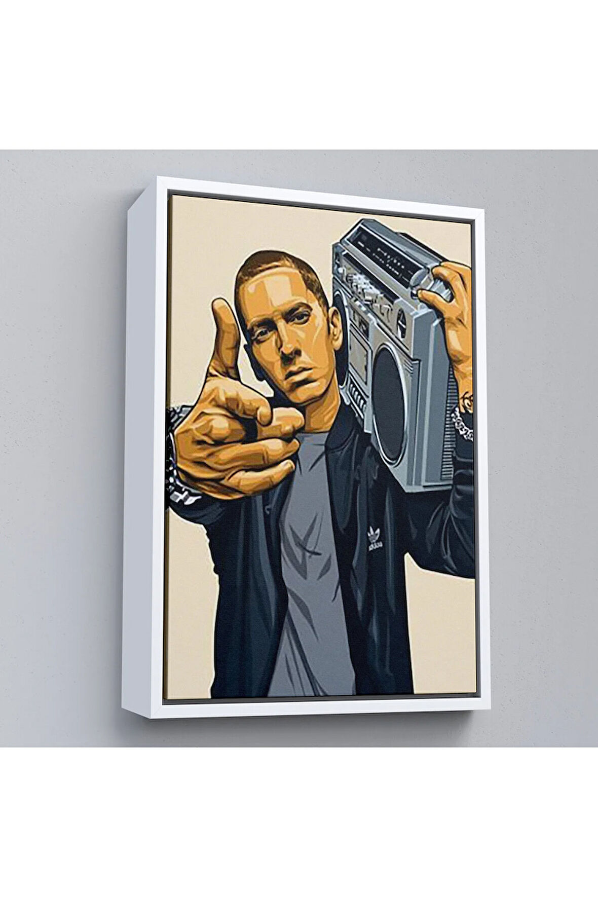 Ahşap Çerçeveli Eminem Tablosu-7948