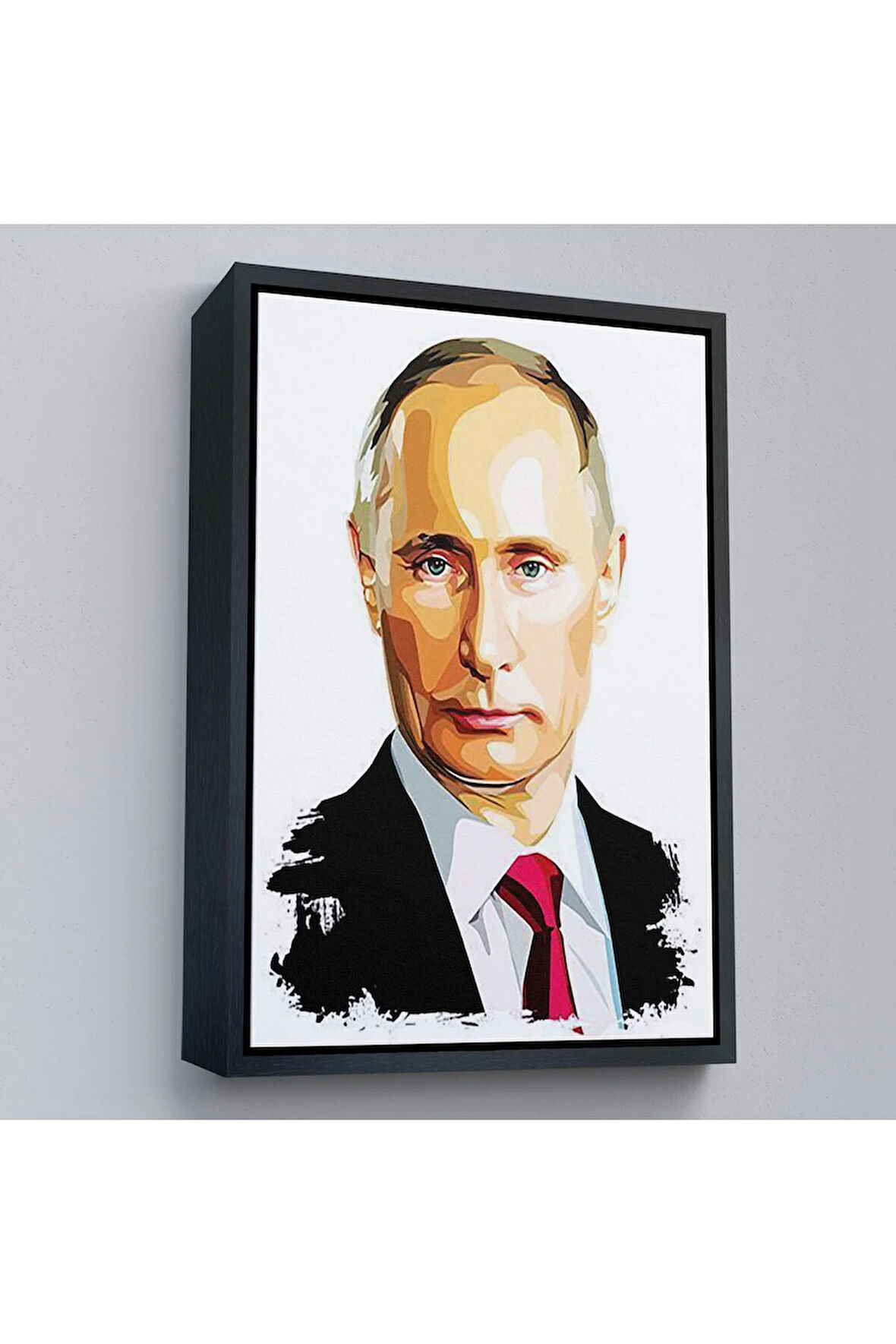 Ahşap Çerçeveli Vladimir Putin - Rusya Devlet Başkanı Tablosu-7958