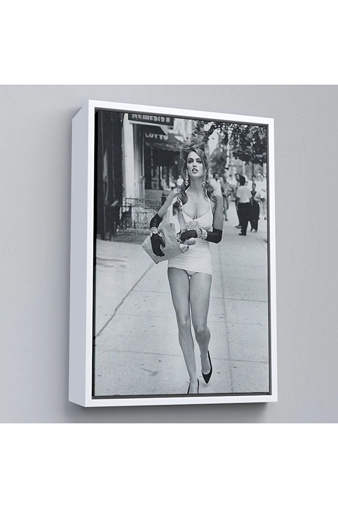 Ahşap Çerçeveli Cindy Crawford Tablosu-7976