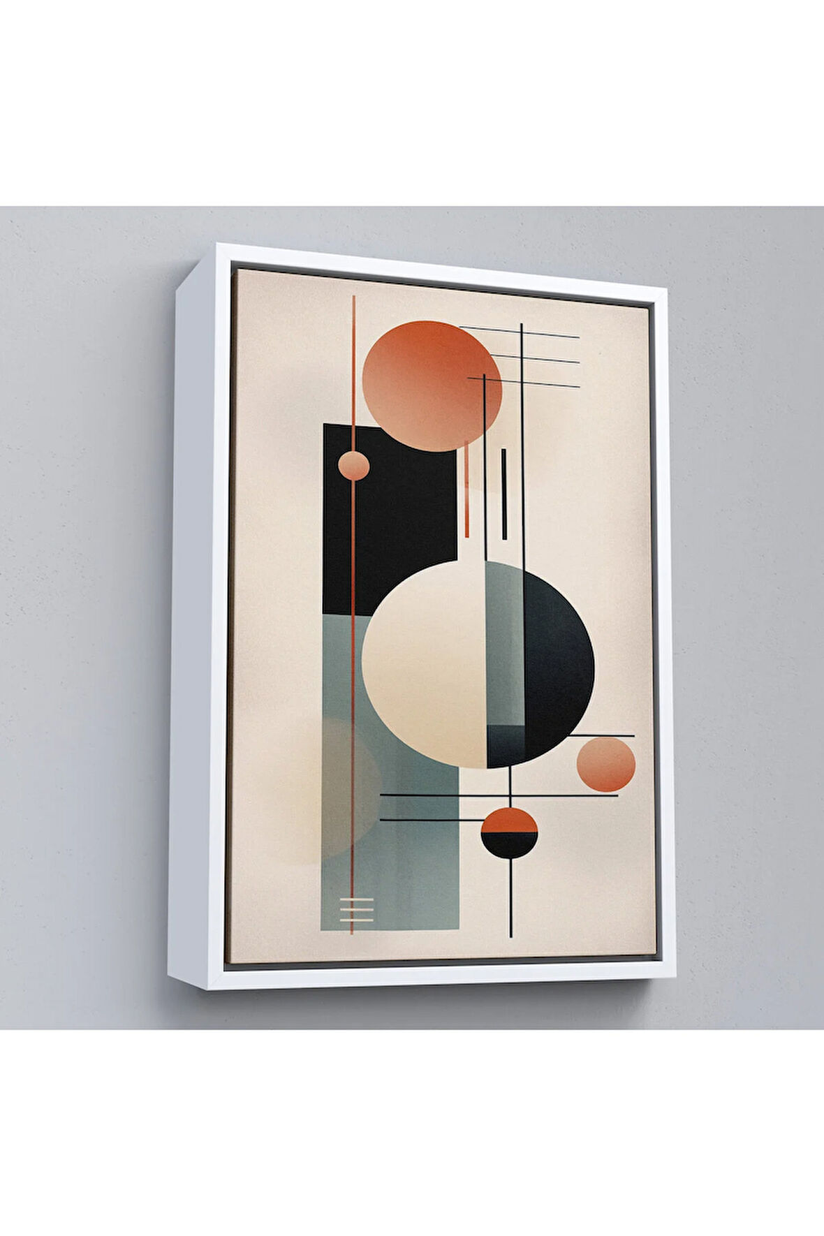 Ahşap Çerçeveli Dekoratif Soyut Tablo-8011