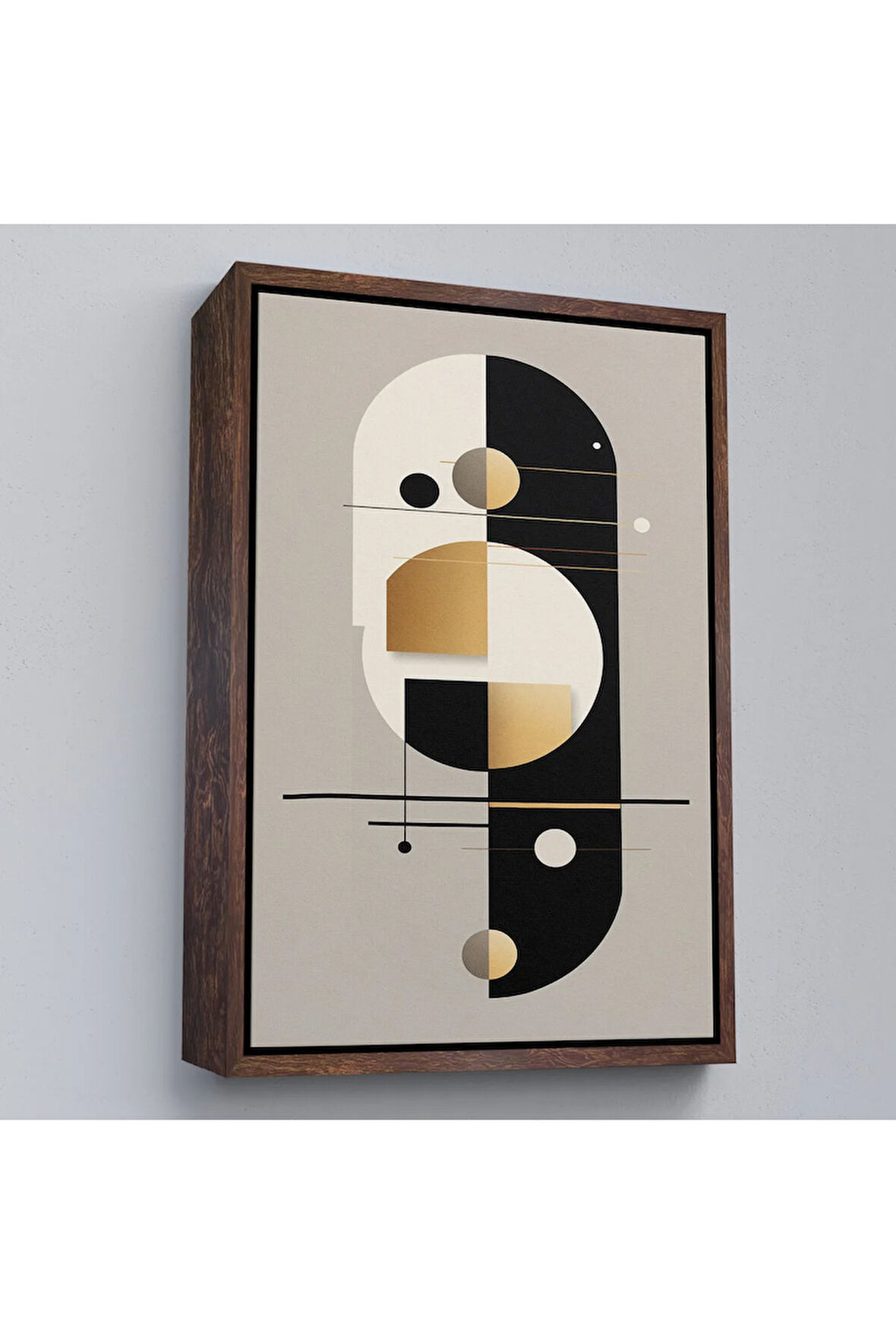 Ahşap Çerçeveli Dekoratif Soyut Tablo-8012