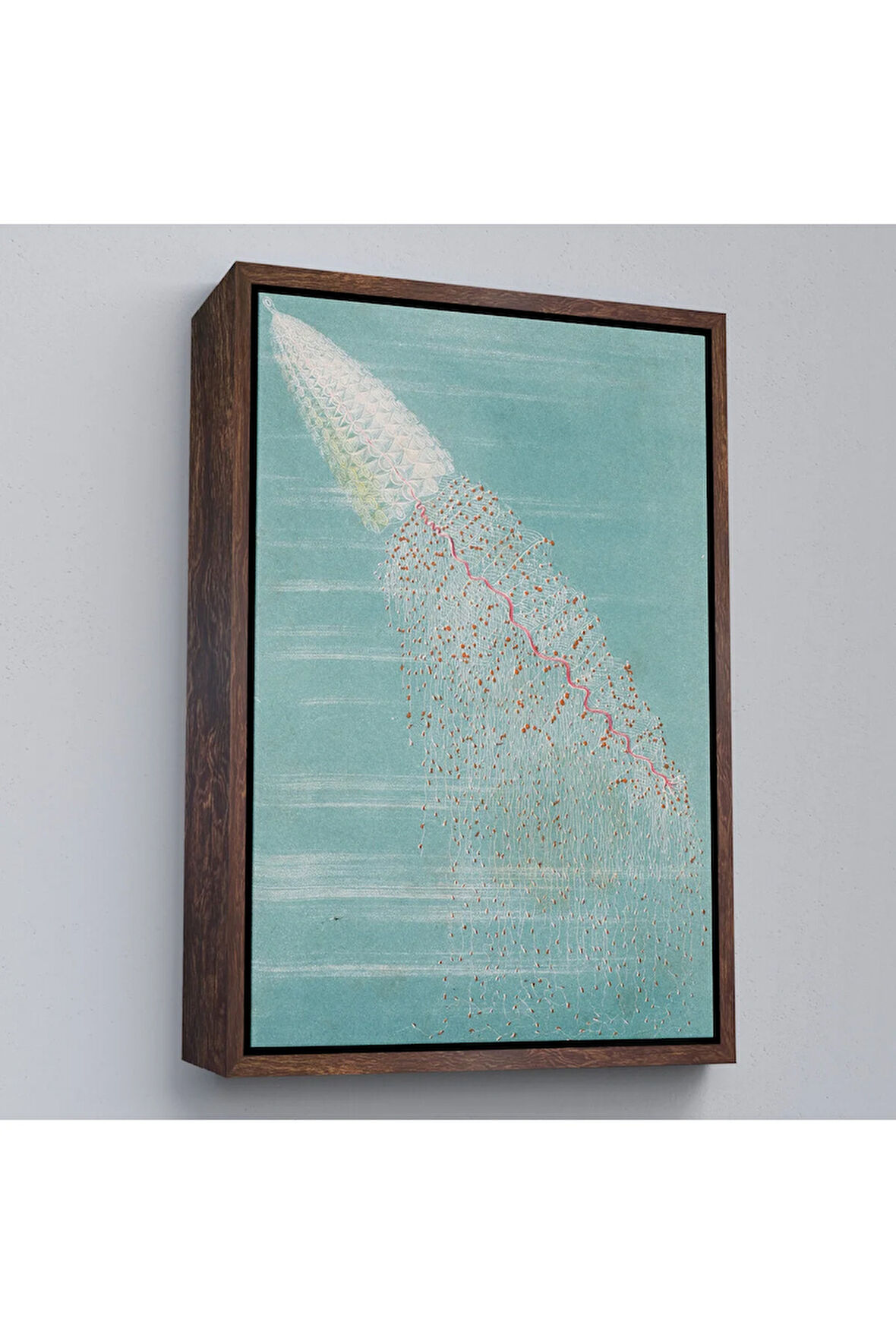 Ahşap Çerçeveli Alfred Fredol - Apolémie Konturnée Tablo-8063