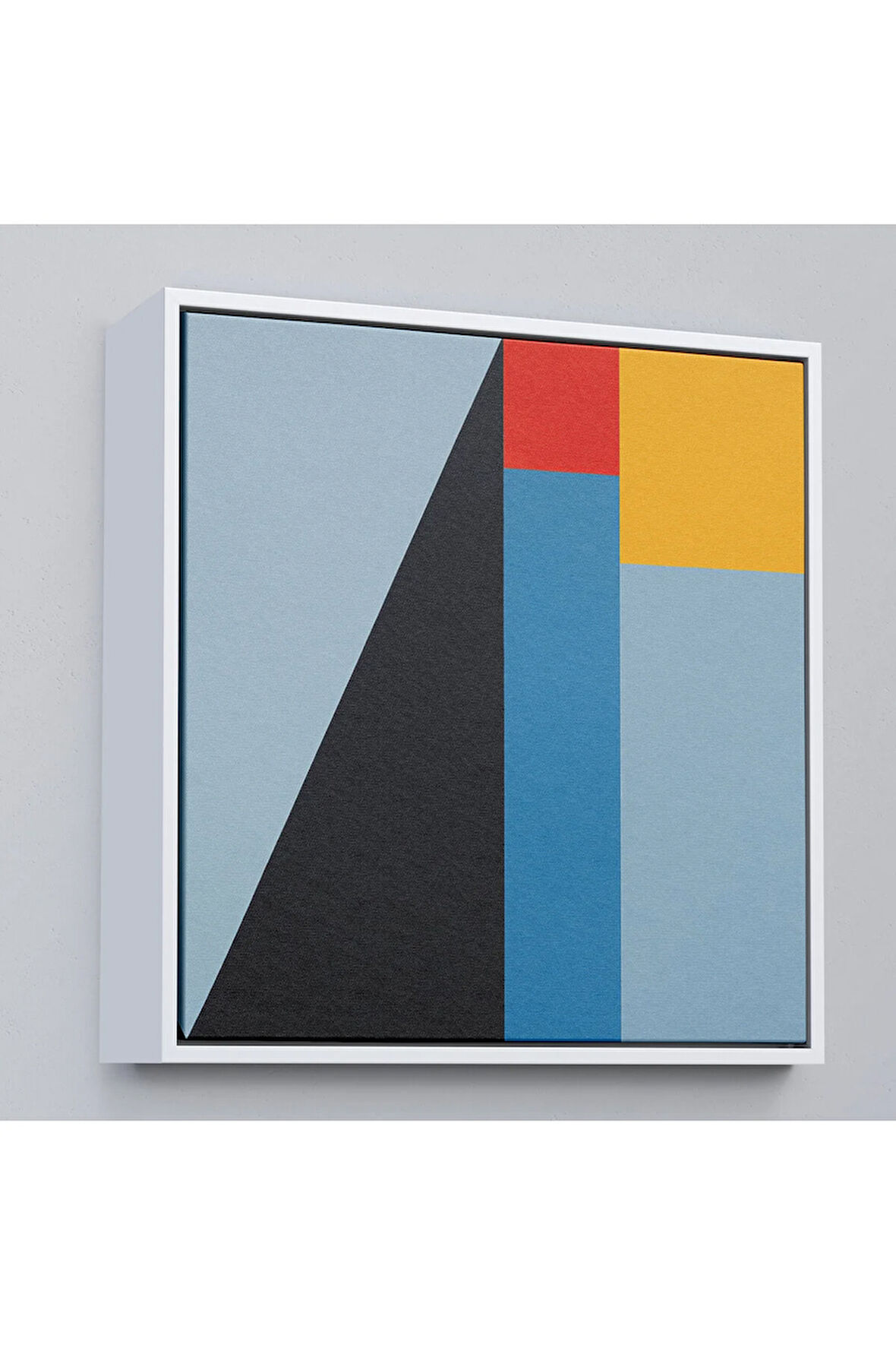 Ahşap Çerçeveli Léon Wuidar - Soyut Tablo-8302