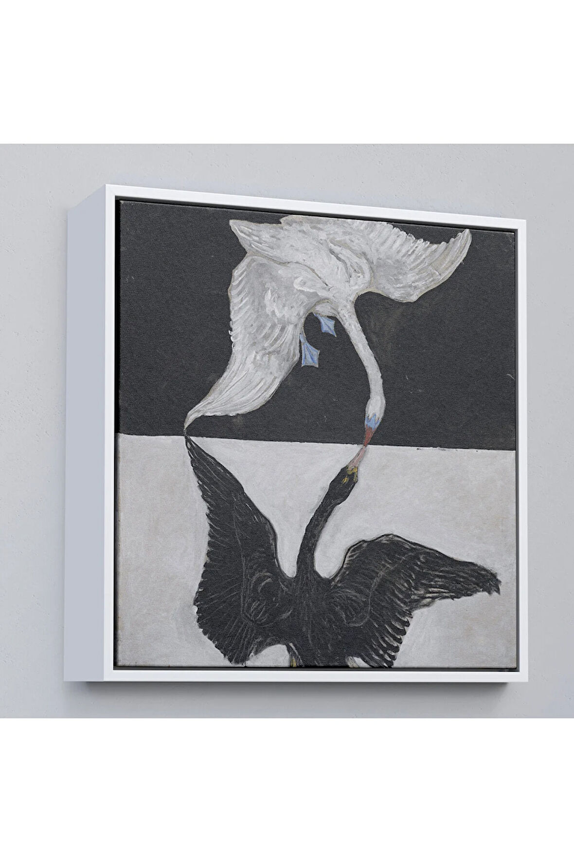 Ahşap Çerçeveli Group İx Suw The Swan No 1-1915 By Hilma Af Klint Tablosu-8323