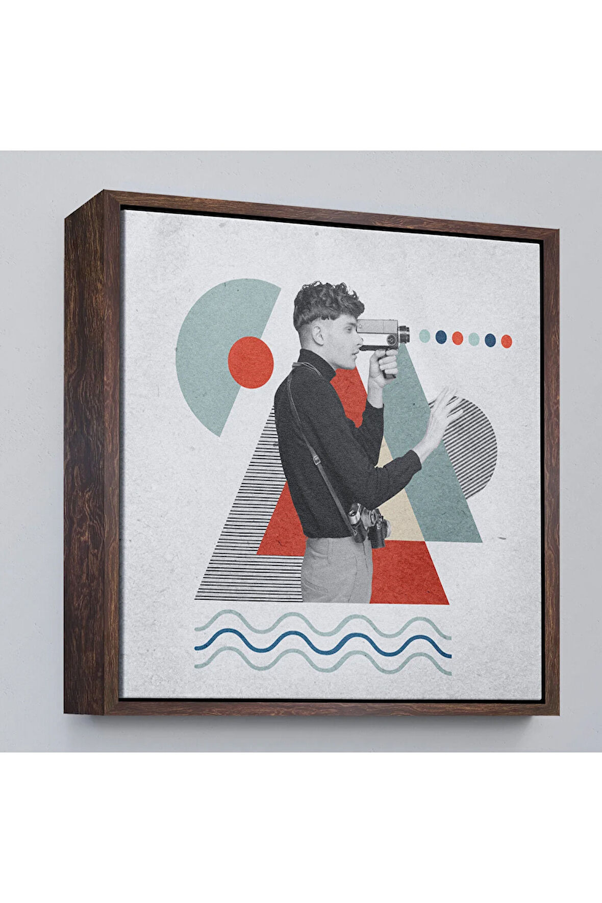 Ahşap Çerçeveli Video Pop Art Tablo-8362