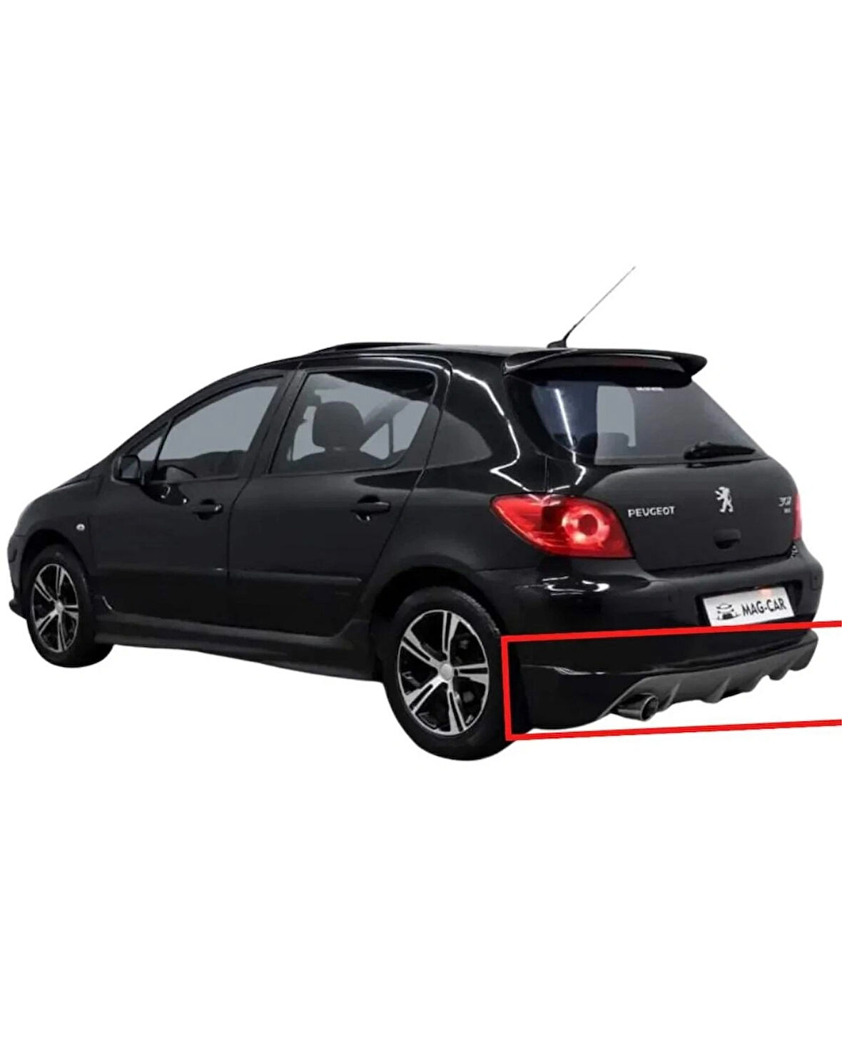  PEUGEOT 307 ARKA TAMPON EKİ (( BOYASIZ ))