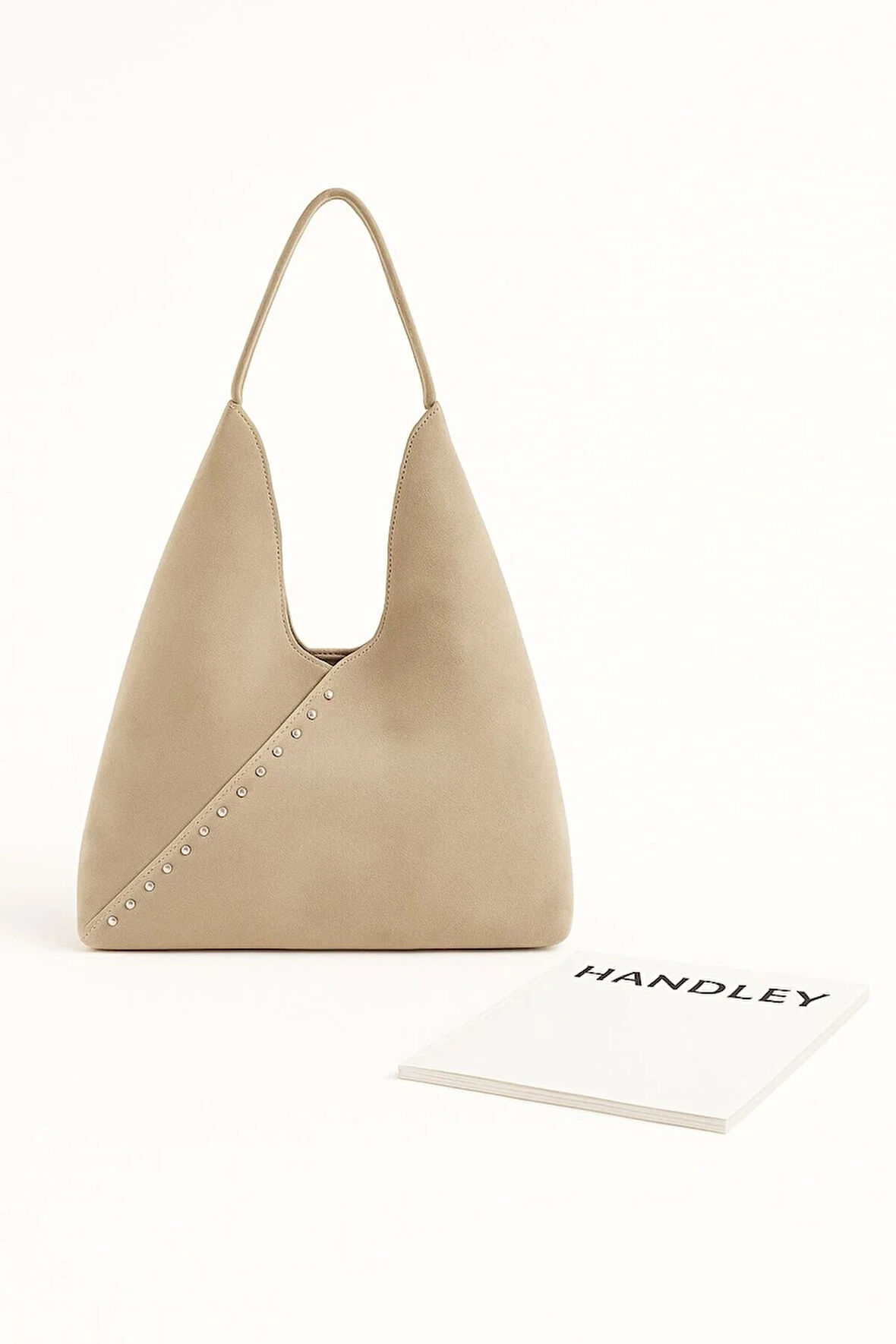 Lüks Süet V Form Omuz Çantası