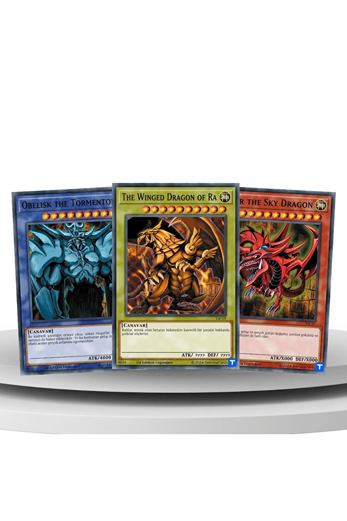 Yu-gi-oh Mısır Tanrı Kartları Seti Türkçe Kartları