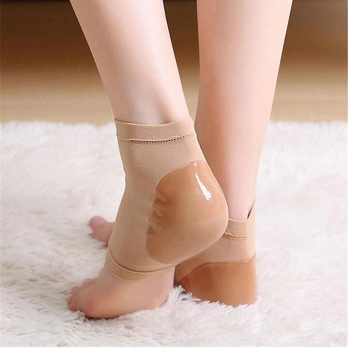 Silikon Topuk Nemlendirici Çorap