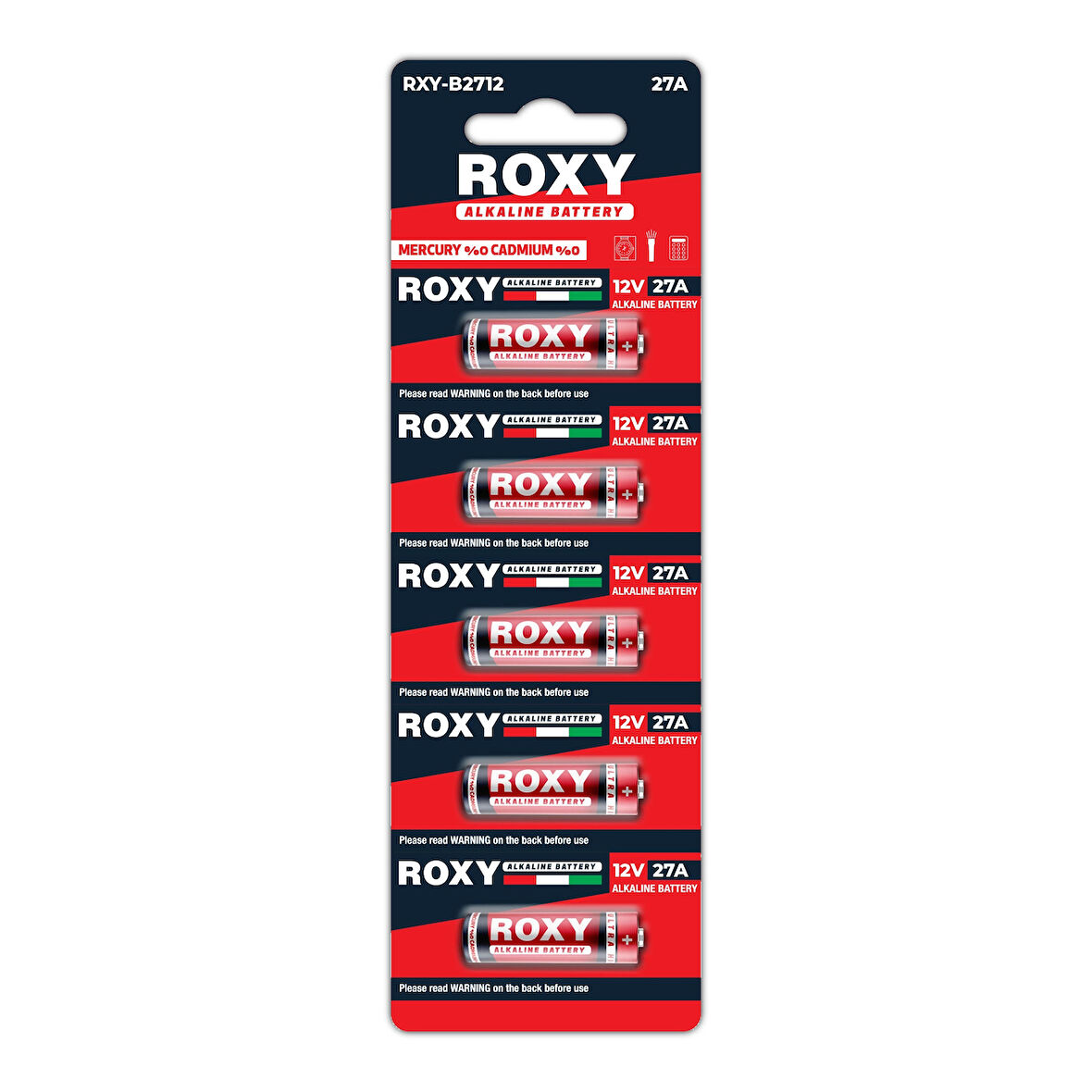 27A 12V Beşli Alkalin Pil 5 Li Paket
