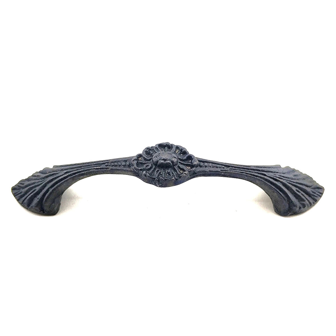 Antika Tarz Dekoratif Pirinç Göz Mobilya Kulbu - 21x127 mm, Oksit