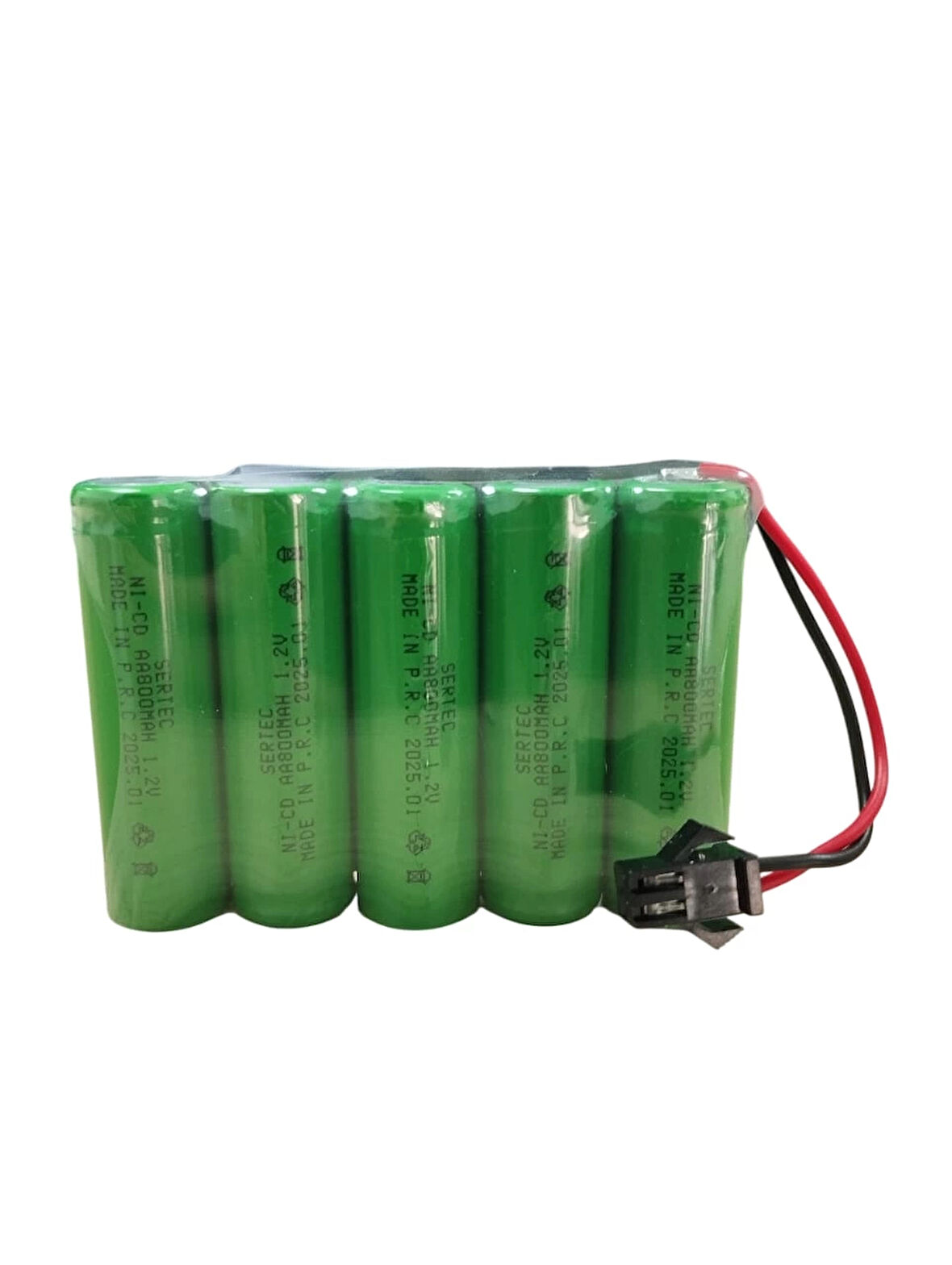 SERTEC 6V 5S1P AA 800 MAH KABLO + SİYAH KONNEKTÖRLÜ OYUNCAK PİLİ
