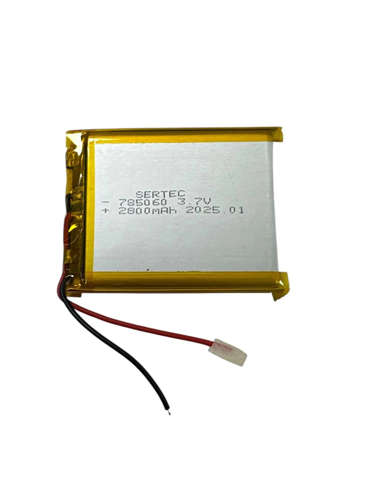 785060 3.7V 2800mAh Li-Polymer Pil Devreli/1.5A