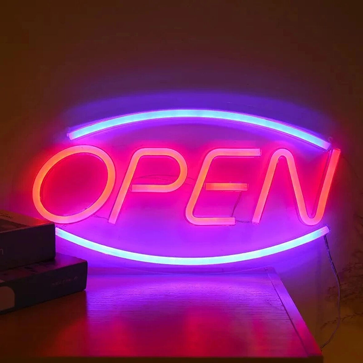 OPEN Yazılı Neon Led Tabela