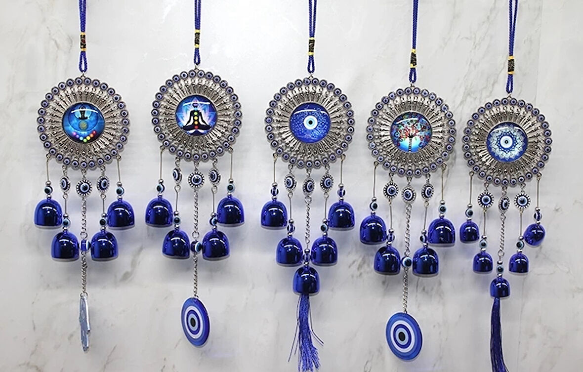 Metal Nazar Boncuğu Çan Alk3491