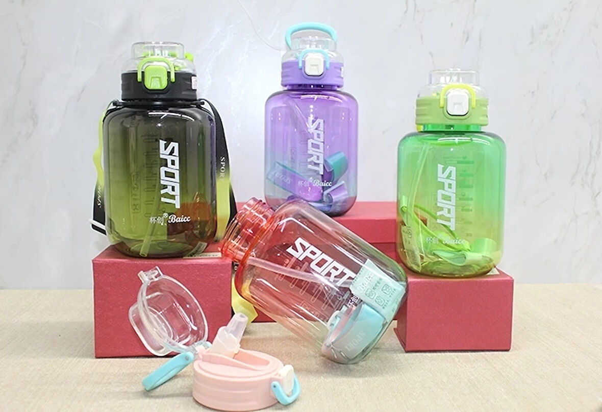 Pipetli Su Matarası 1100 Ml Bpa İçermez Alk3149