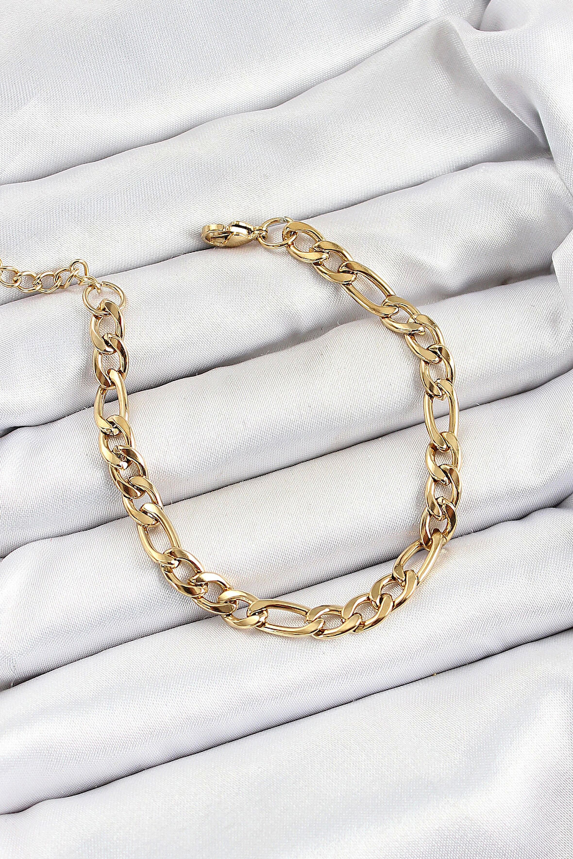 316L Çelik Gold Renk Zincir Erkek Bileklik