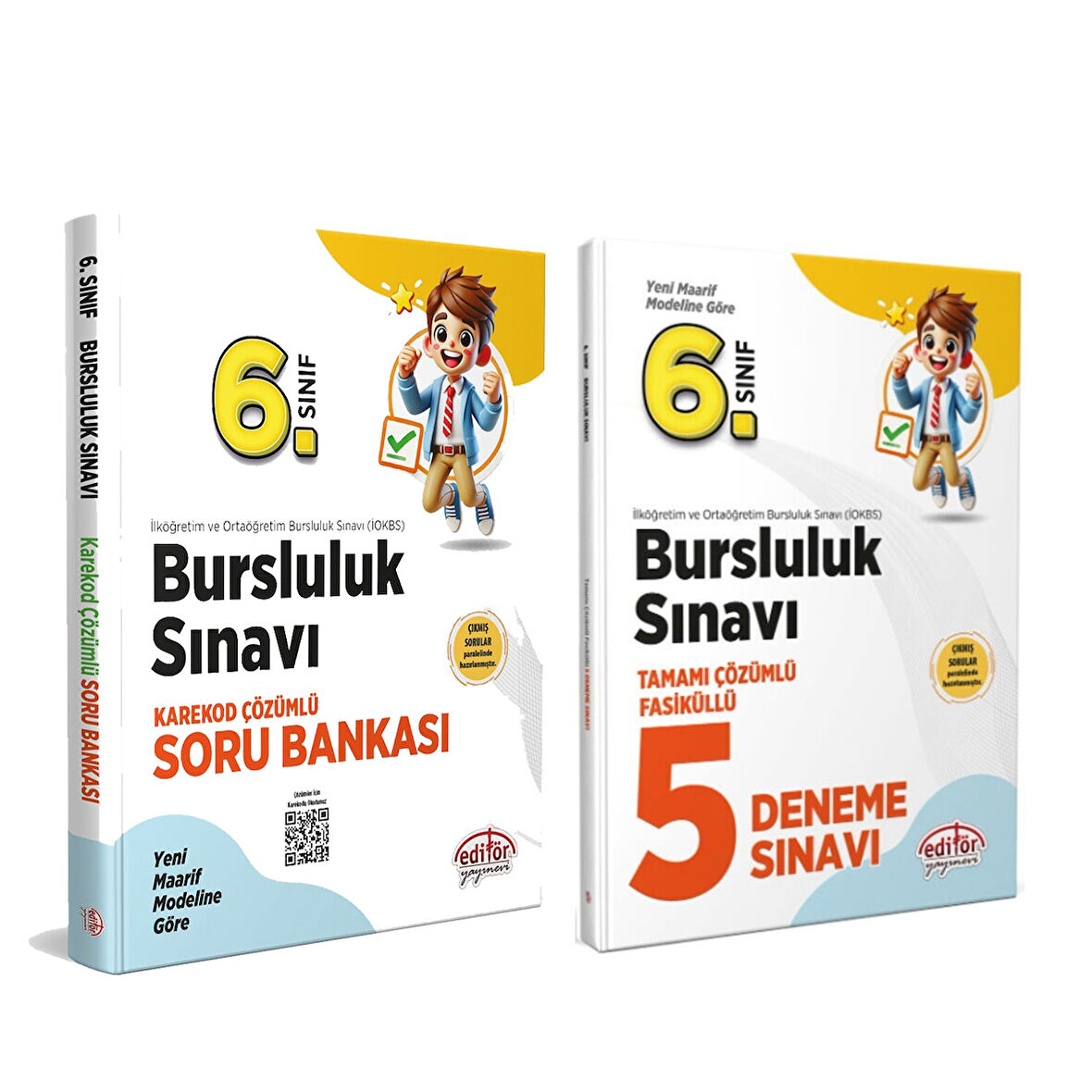 Editör Yayınları 6. Sınıf Bursluluk Sınavı Soru Bankası ve Deneme Seti 2 Kitap