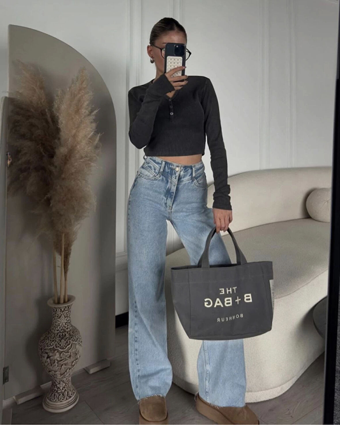 TUA MODA  Yıkamalı Crop 