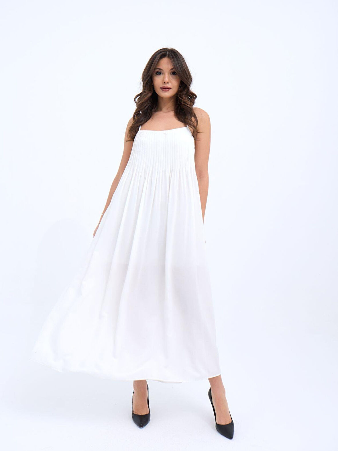 TUA MODA 6806 ELBİSE-EKRU