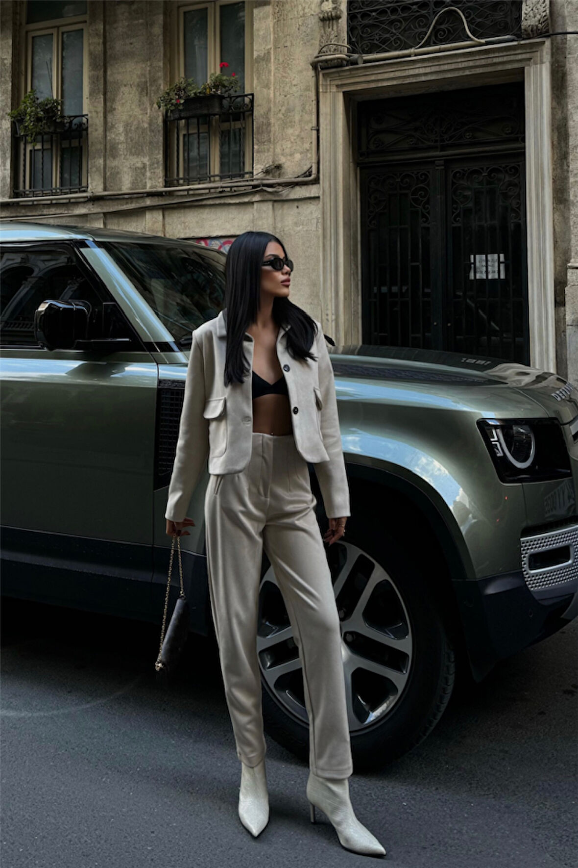 TUA MODA SÜET PANTOLON PENSLİ - Bej