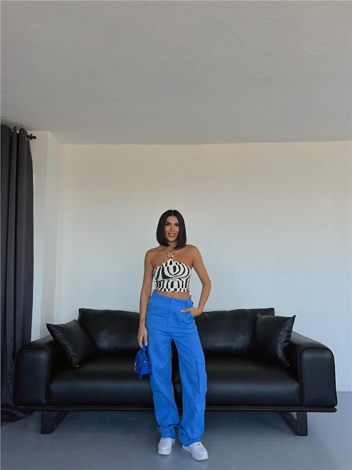 TUA MODA KARGO PANTOLON - Mavi