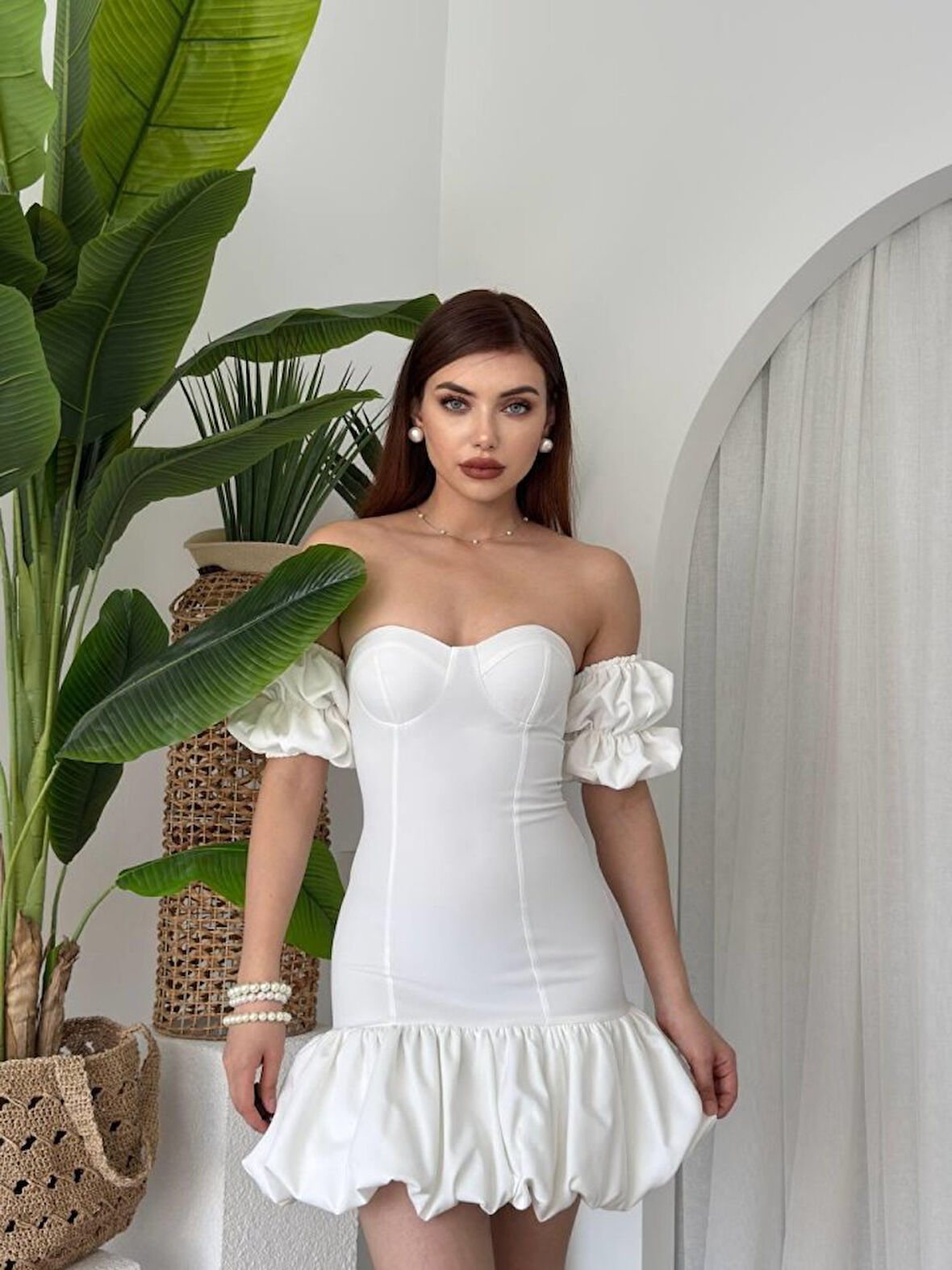 TUA MODA Peyda Straplez Elbise