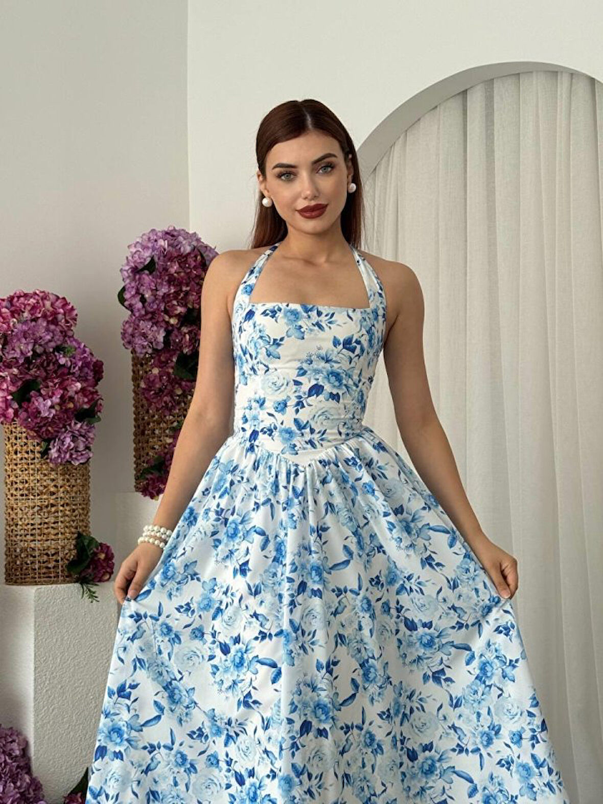 TUA MODA Rans Midi Elbise