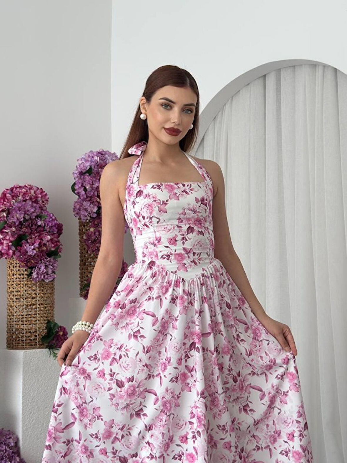 TUA MODA Rans Midi Elbise