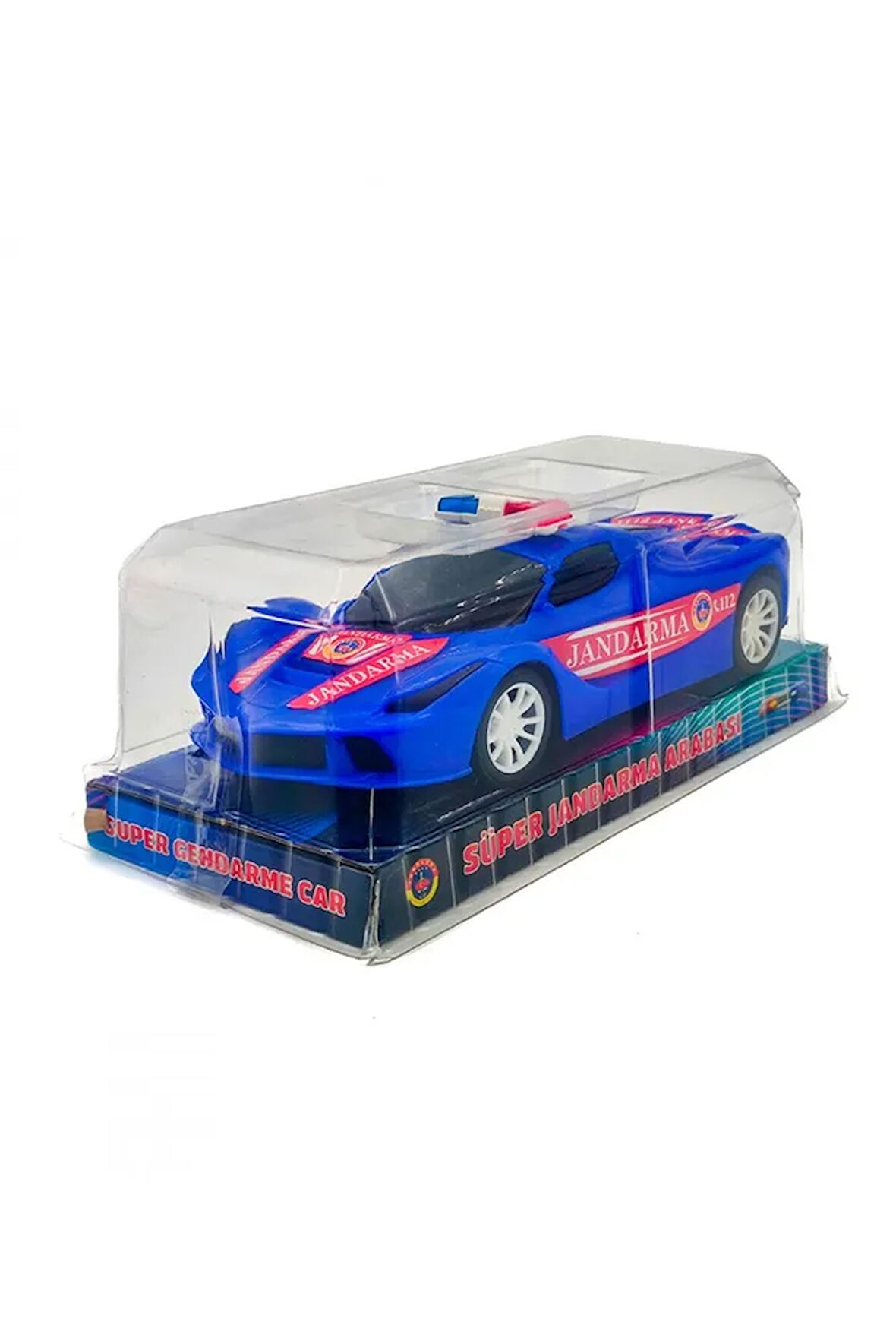 Vokumlu Sürtmeli Mavi Jandarma Arabası - Mavi Su Dünyası