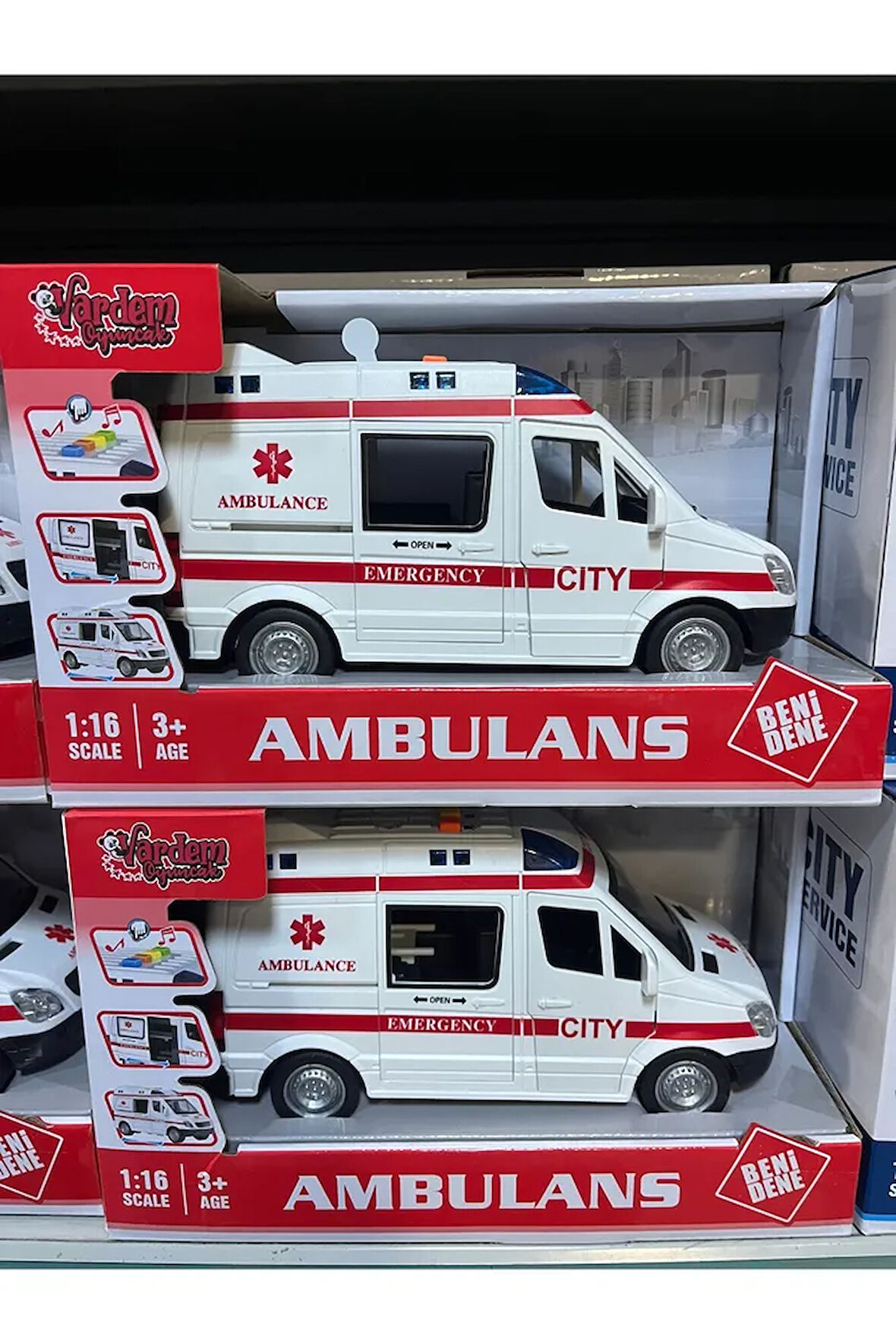 Sürtmeli Sesli Işıklı Ambulans Arabası