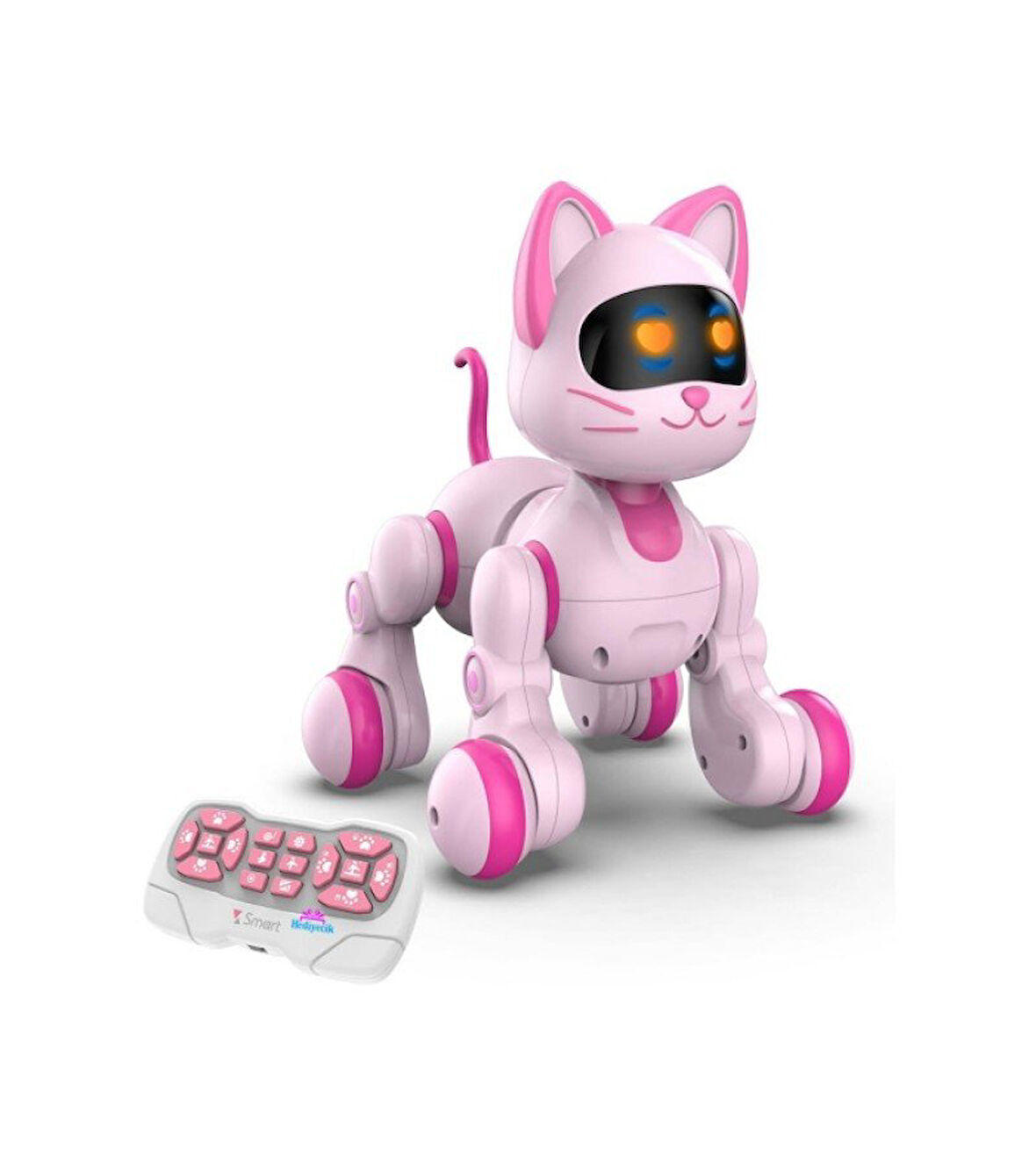 Uzaktan Kumandalı Dans Edebilen Robot Pembe Kedi - Mavi Su Dünyası