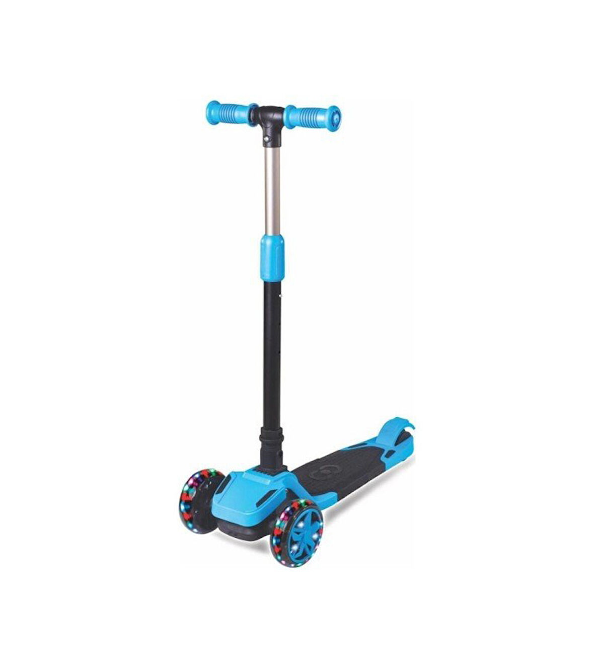 Scooter Cool Wheels Tulpar Işıklı Katlanır Mavi Scooter 8+