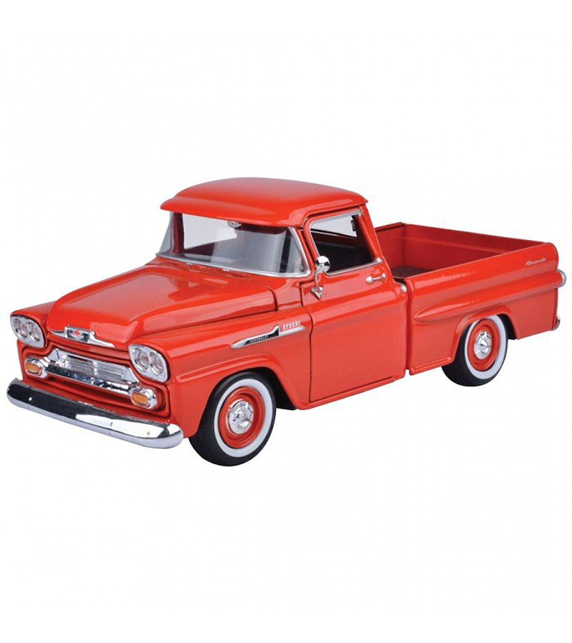 1958 Model Klasik Chevy Apache Fleetline Pickup 1:24 Ölçekli
