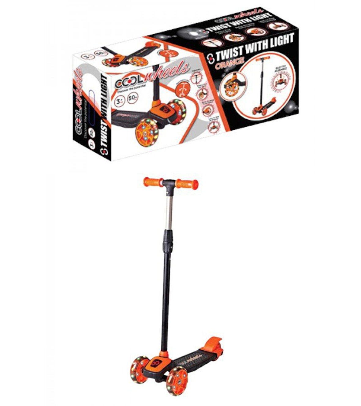 Cool Whells Işıklı Twist Scooter
