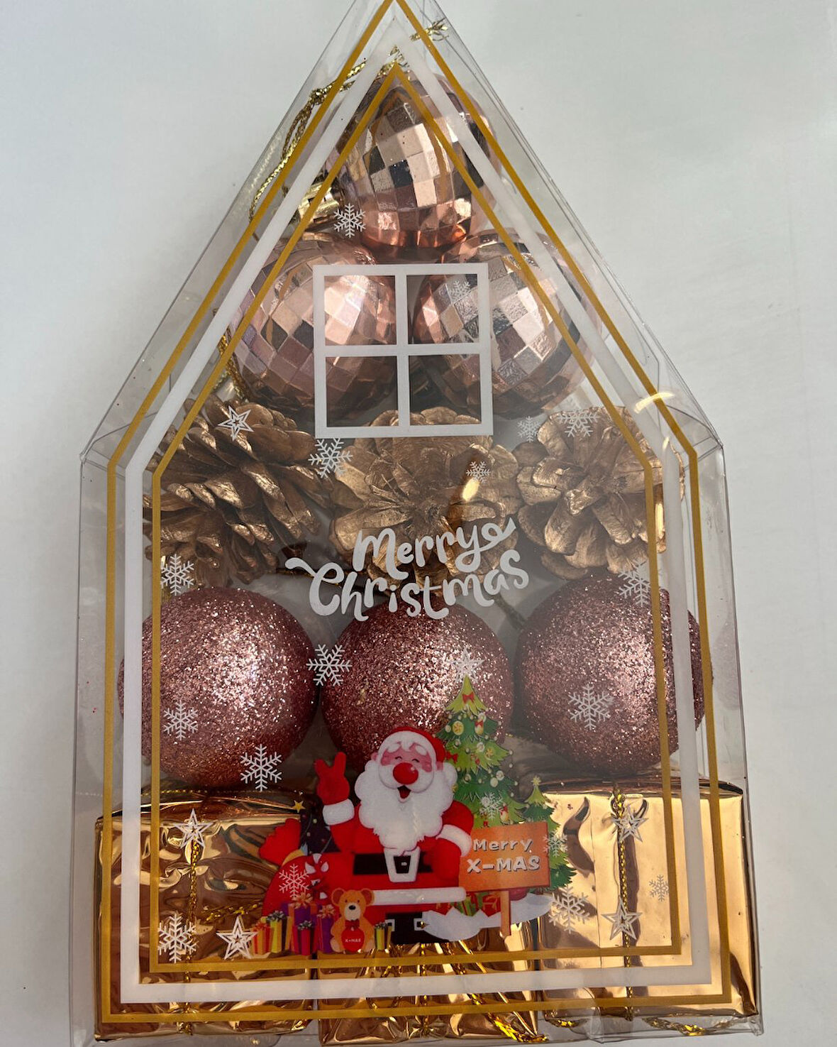 Yılbaşı Süsü 12' li 10 Cm Karışık 12 Adet Set