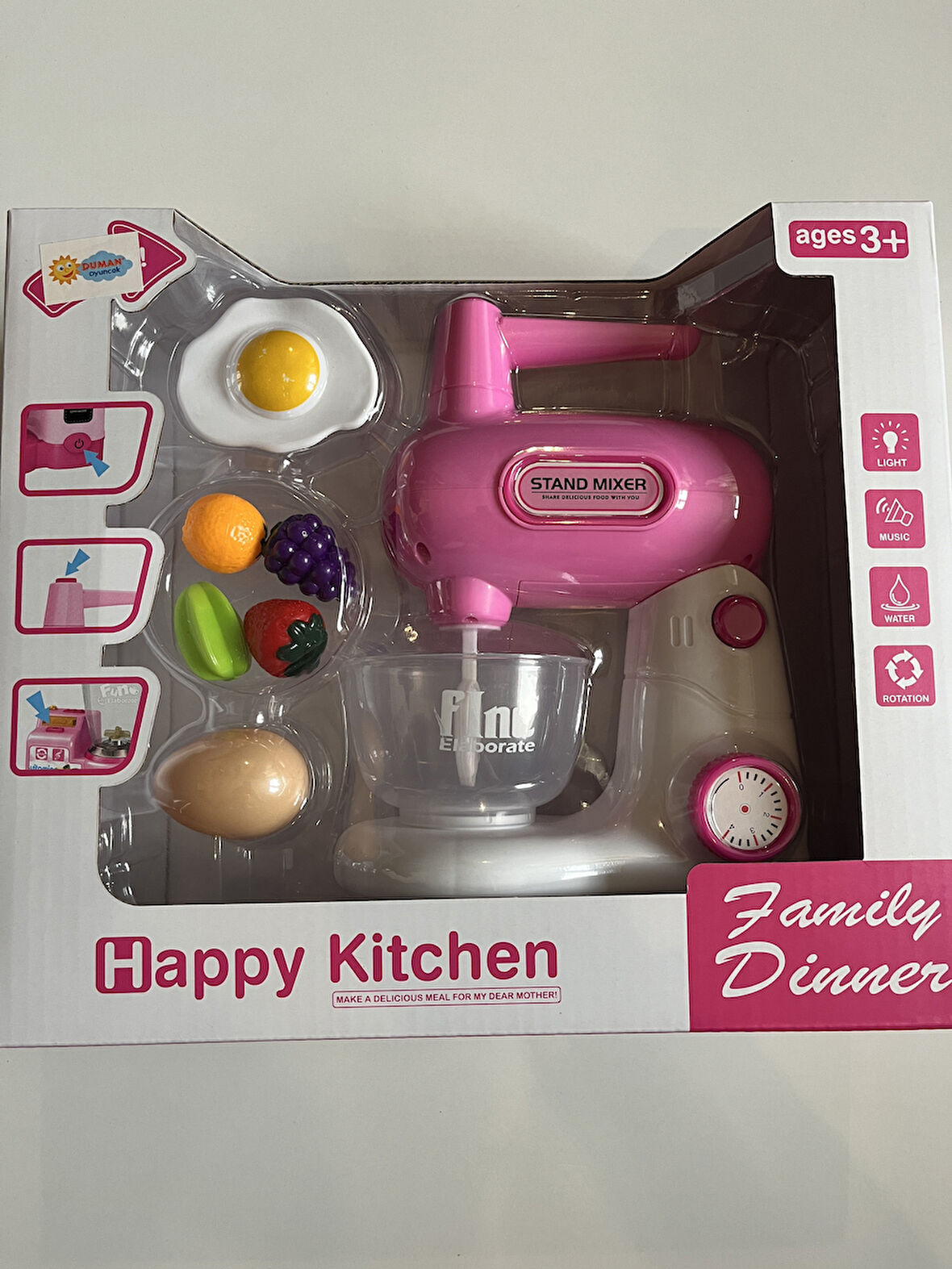 Pilli Işıklı Müzikli Mikser Oyun Seti