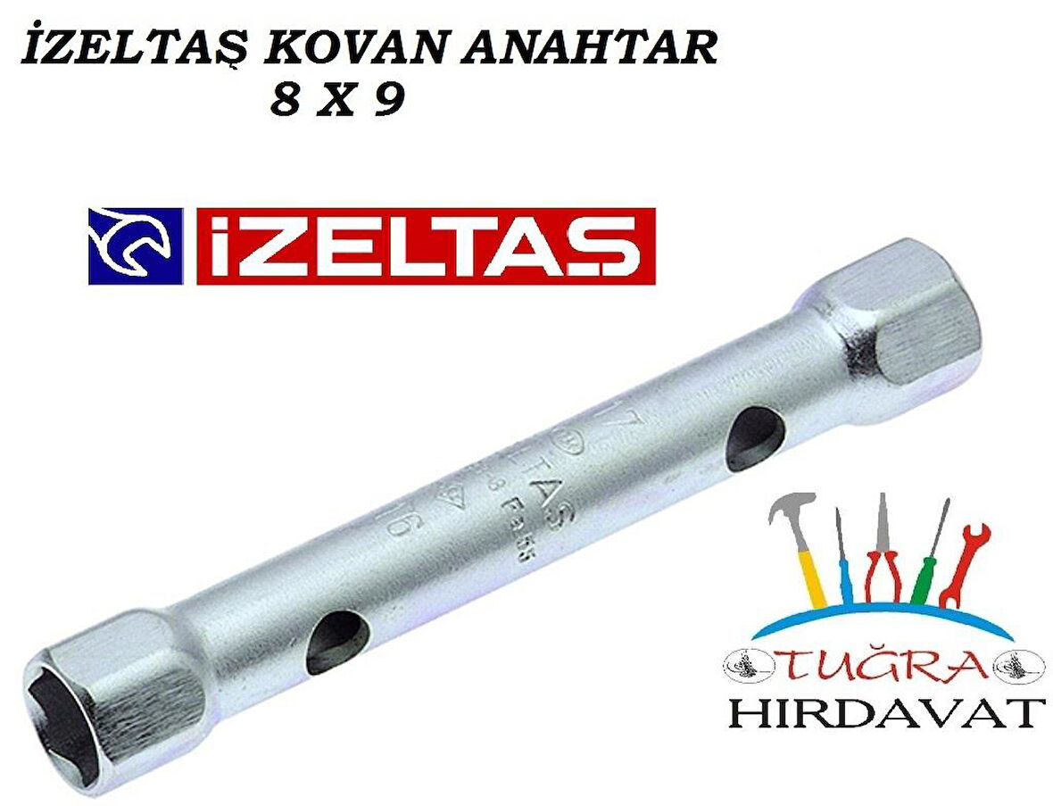 İzeltaş Kovan Anahtar İki Ağız 8x9