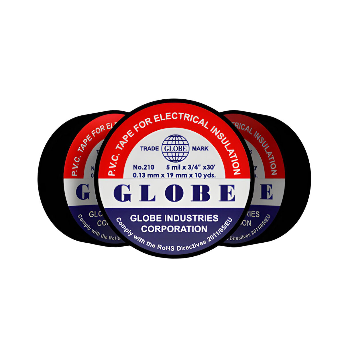 Globe İzole Bant Siyah 10 lu Paket PVC Elektrik Izolasyon Bandı 