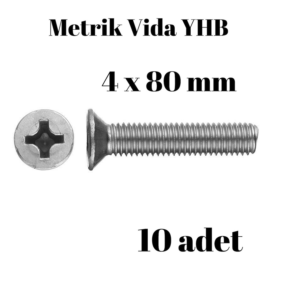 Metrik Vida Civata Yhb 4x80 10'lu Paket