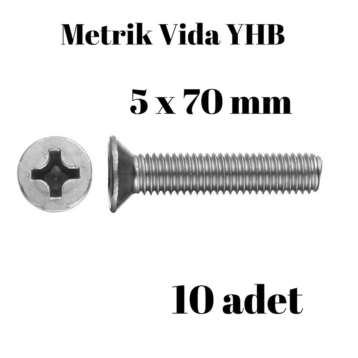 Metrik Vida Civata Yhb 5x70 10'lu Paket