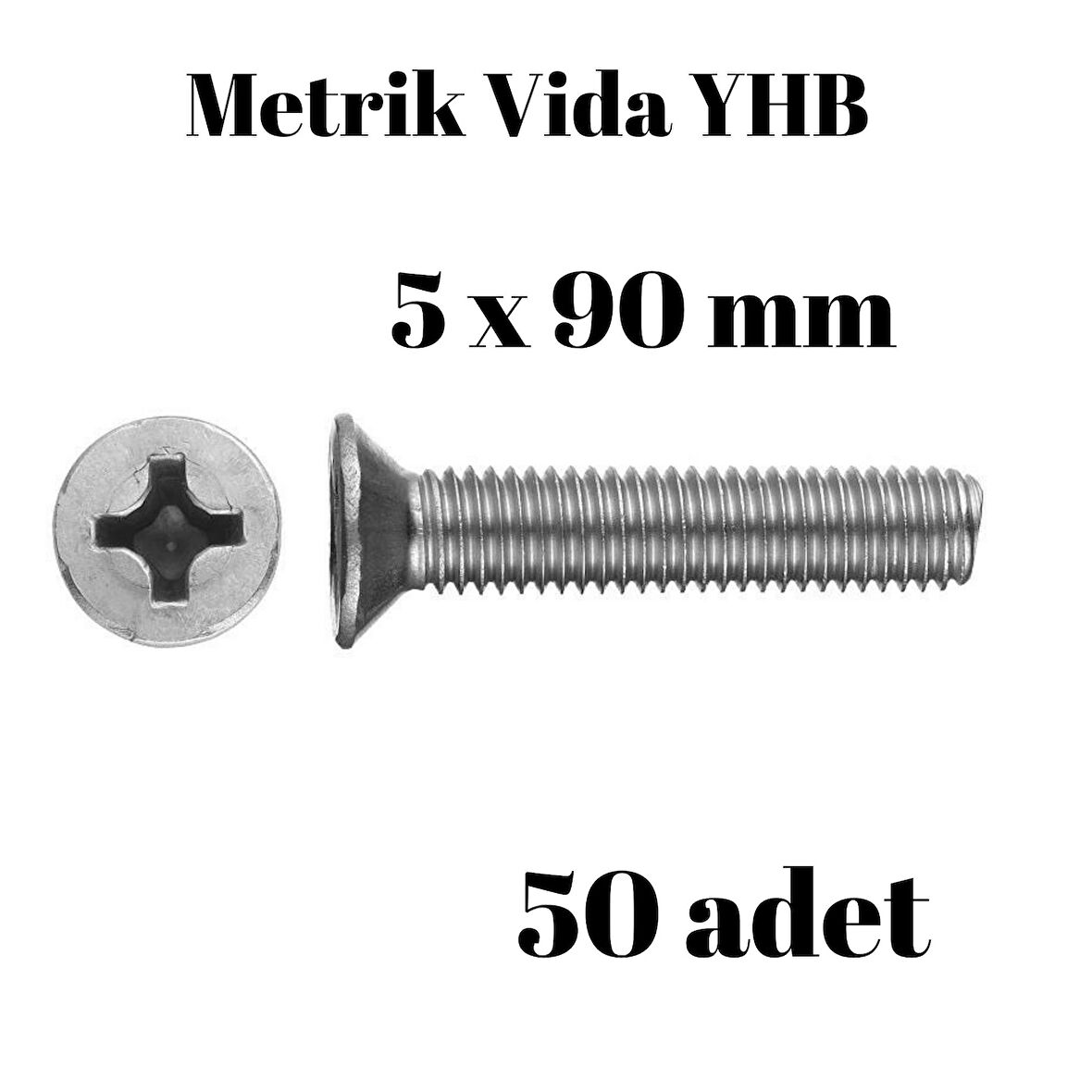 Metrik Vida Civata Yhb 5x90 50'li Paket