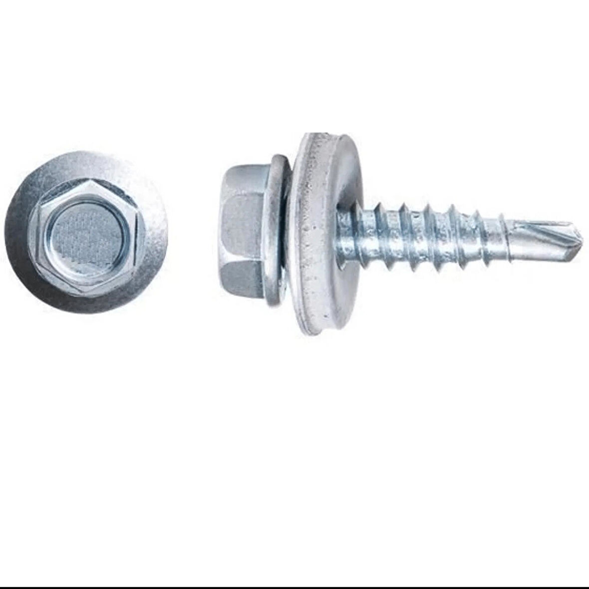 Trapez Vida 4.8x32 Pullu Çatı Vidası 400 adet Matkap Uçlu DIN7504K