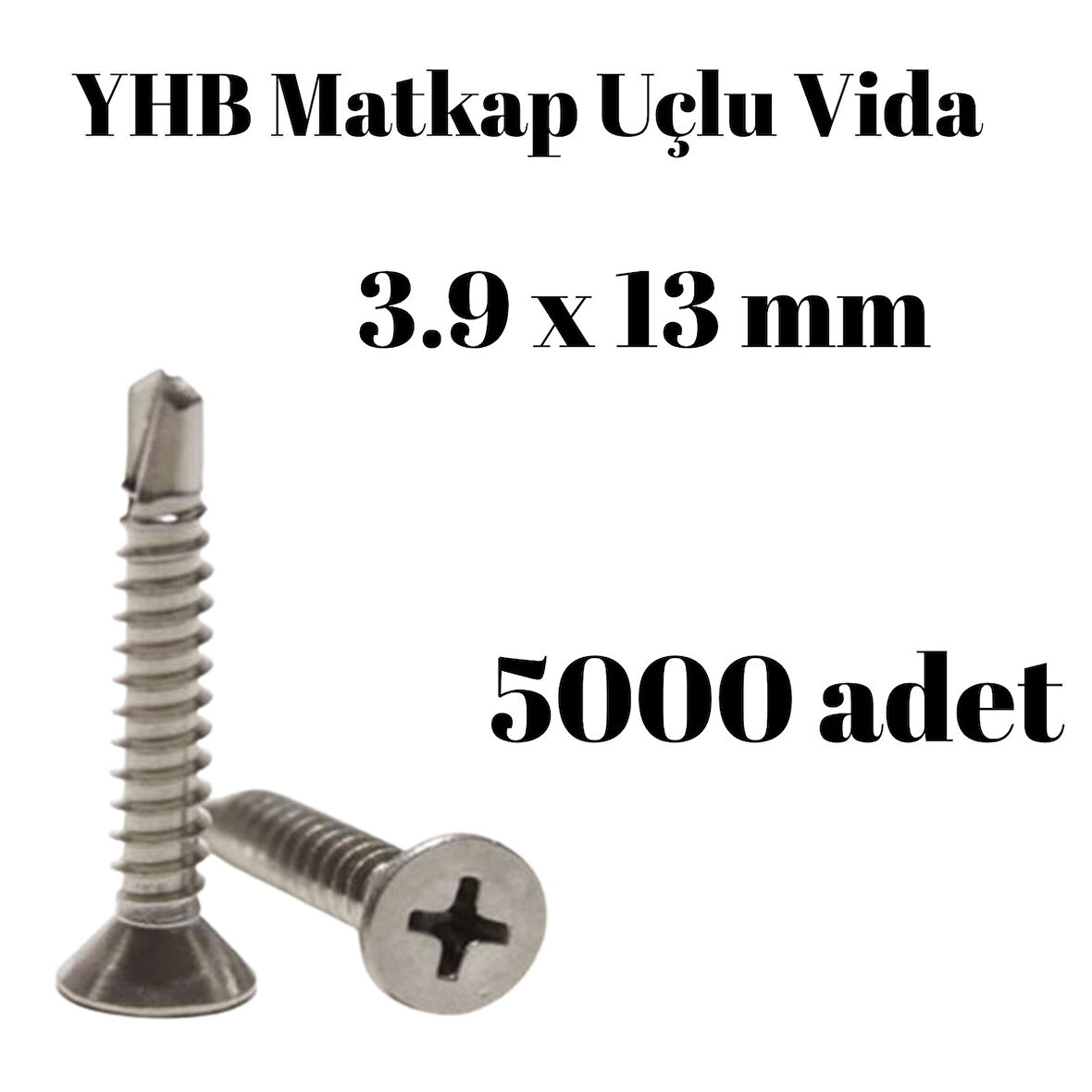 Matkap Uçlu Vida YHB 3,9x13 mm 5000'li Paket