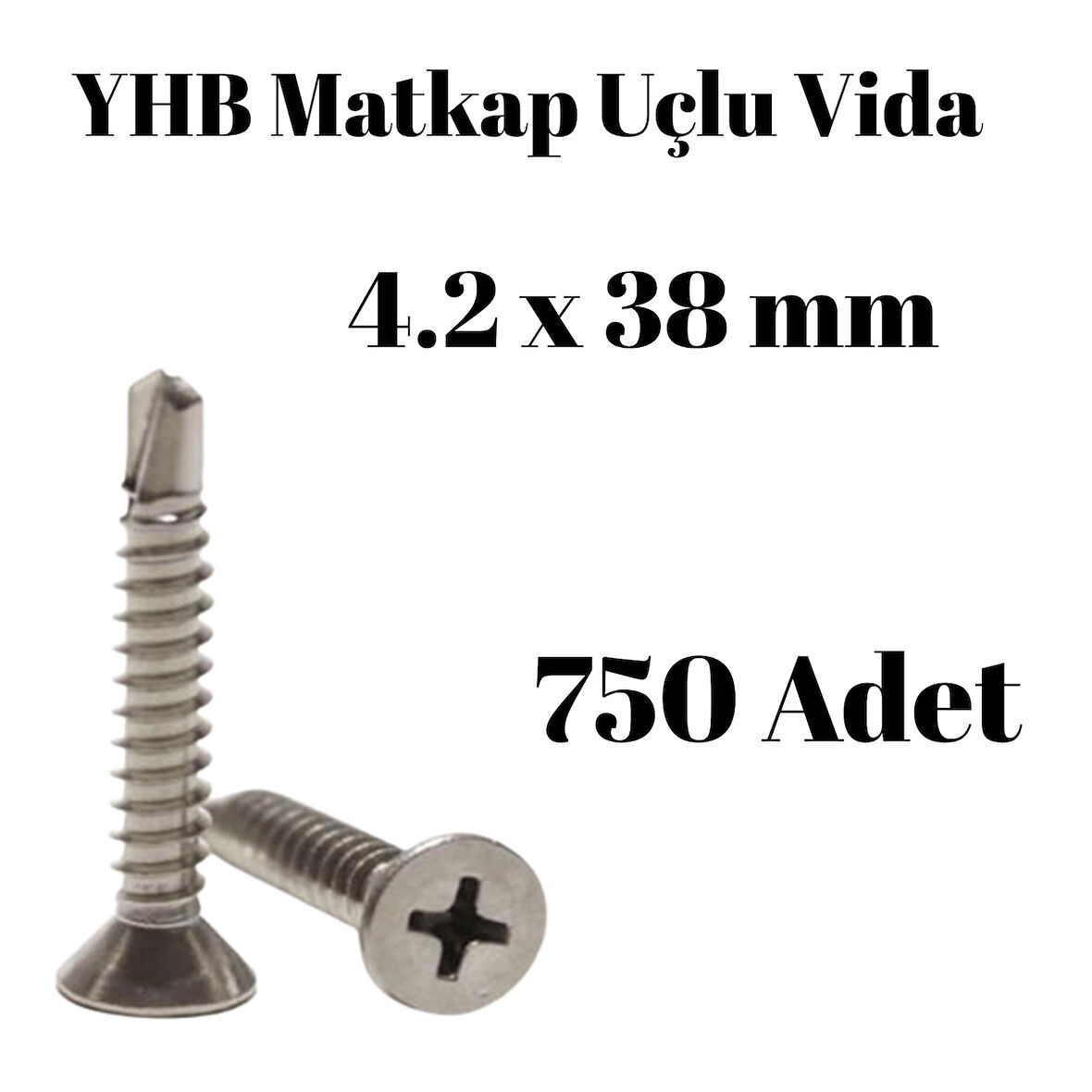 Matkap Uçlu Vida YHB 4,2x38 750'li Paket