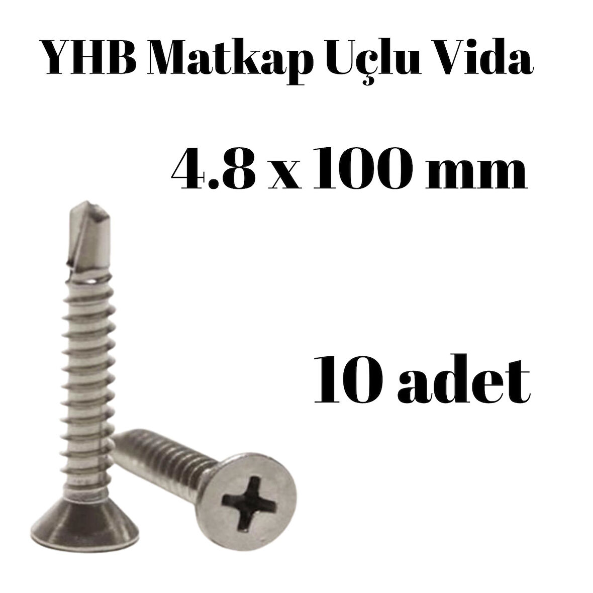 Matkap Uçlu Vida YHB 4,8x100 10'lu Paket